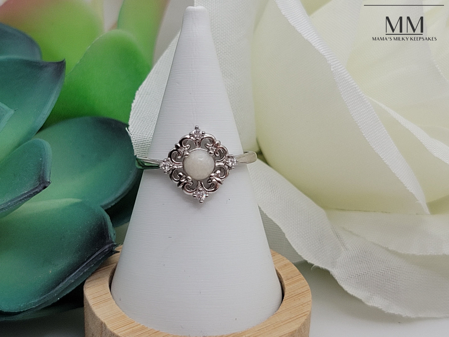 Breastmilk Round Ring, Cremation Round Ring, Keepsake Round Ring, Sterling Silver Round Ring, Hair Ring, Ash Ring, Umbilical Cord Ring, BreastmilkJewelry Round Ring