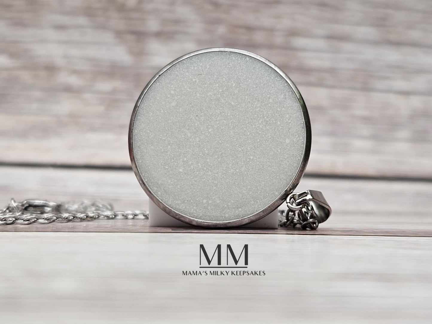 Breastmilk Round Pendant, Cremation Round Pendant, Keepsake Round Pendant, Sterling Silver Round Pendant, Hair Pendant, Ash Pendant, Umbilical Cord Pendant, BreastmilkJewelry Round Pendant
