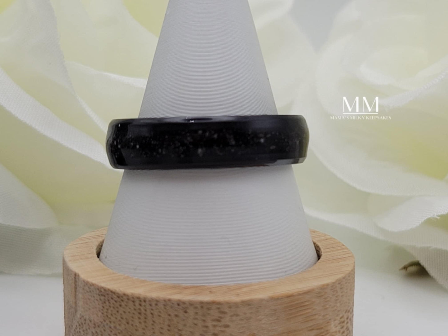 Breastmilk Mens Ring Band, Cremation Mens Ring Band, Keepsake Mens Ring Band, Sterling Silver Mens Ring Band, Hair Mens Ring Band, Ash Mens Ring Band, Umbilical Cord Mens ring Band, BreastmilkJewelry Mens Ring Band