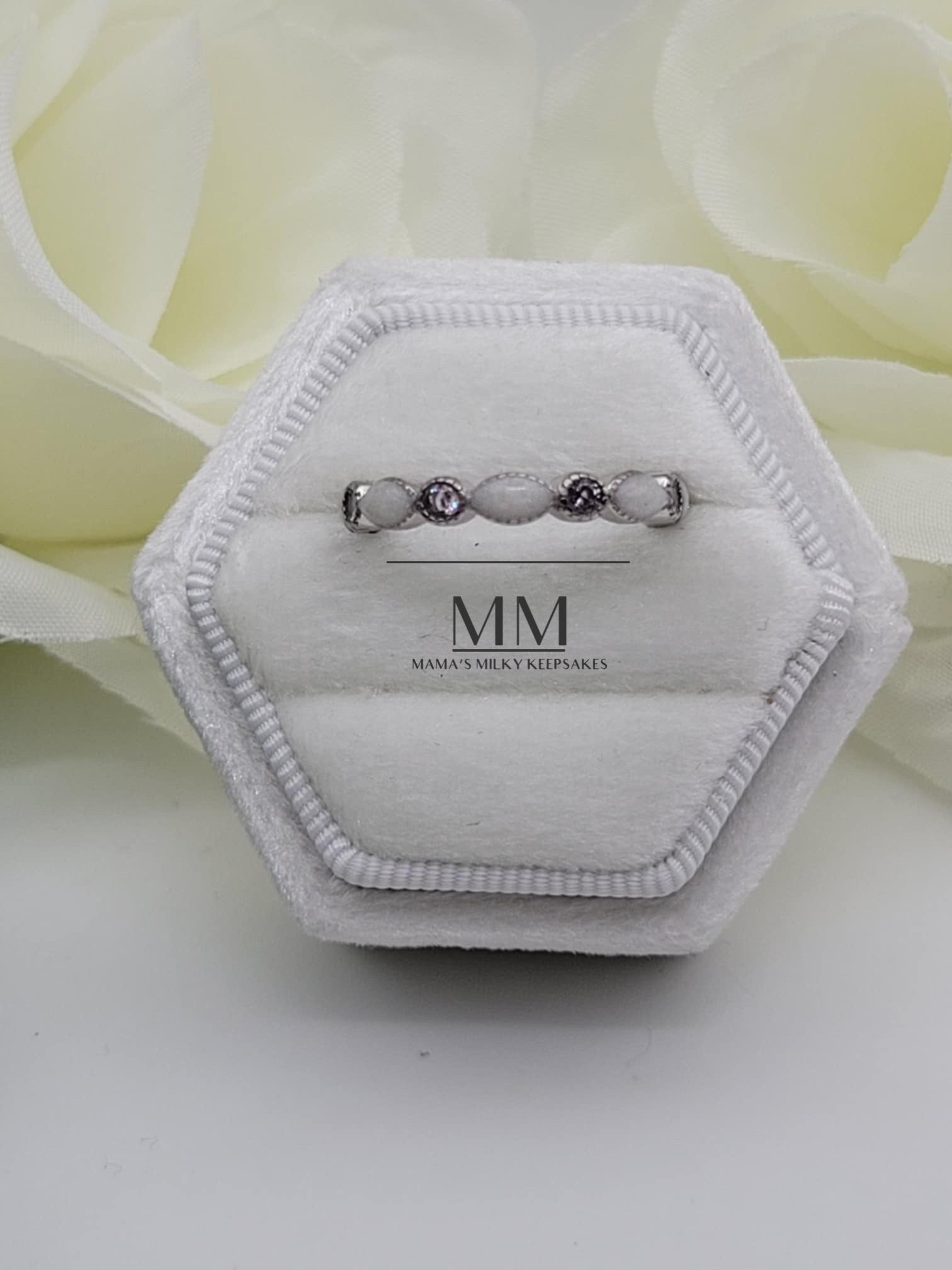 Breastmilk Marquise Stacking Ring
Cremation Marquise Stacking RIng Keepsake Marquise Stacking Ring
 Sterling Silver Marquise  Stacking Ring
Hair Marquise Stacking Ring, Ash Marquise Stacking Ring , Umbilical Cord Marquise Stacking Ring
BreastmilkJewelry Marquise Stacking Ring