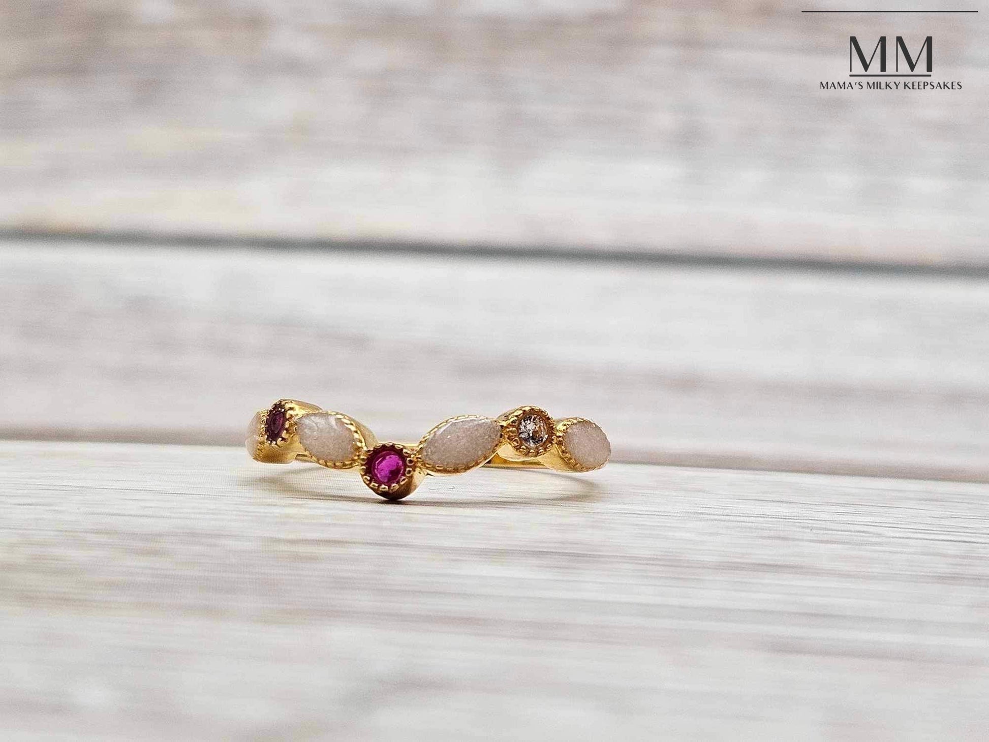 Breastmilk Stacking ring Cremation stacking ring, Keepsake stacking ring, Sterling Silver stacking ring, Hair stacking ring, Ash Heart stacking ring, Umbilical Cord stacking ring, BreastmilkJewelry stacking ring