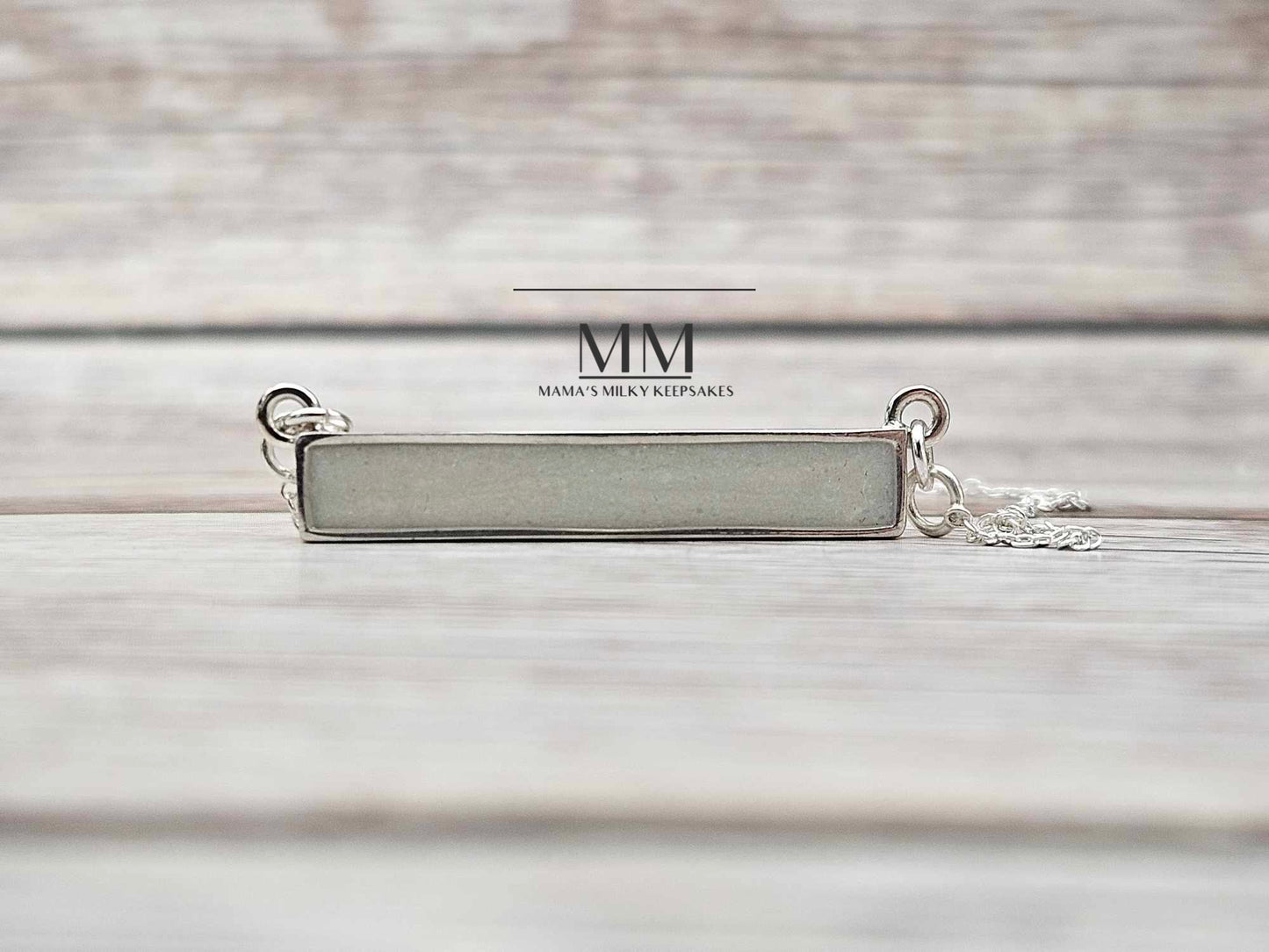 Breastmilk bar necklace , Cremation bar necklace, Keepsake bar necklace, Sterling Silver bar necklace, Hair bar necklace, Ash bar necklace, Umbilical Cord bar necklace, BreastmilkJewelry bar necklace