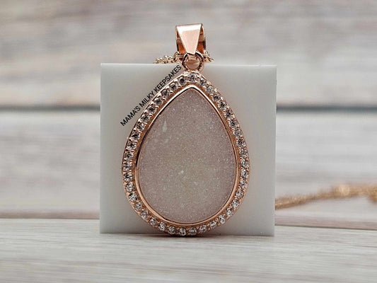 Breastmilk Teardrop Necklace Pendant Cremation  Teardrop Necklace Pendant Keepsake Teardrop Necklace Pendant Sterling Silver Teardrop Necklace Pendant, Hair Teardrop Necklace Pendant, Ash Teardrop Necklace Pendant, Umbilical Cord, Teardrop Neckalce Pendant BreastmilkJewelry Teardrop Necklace Pendant