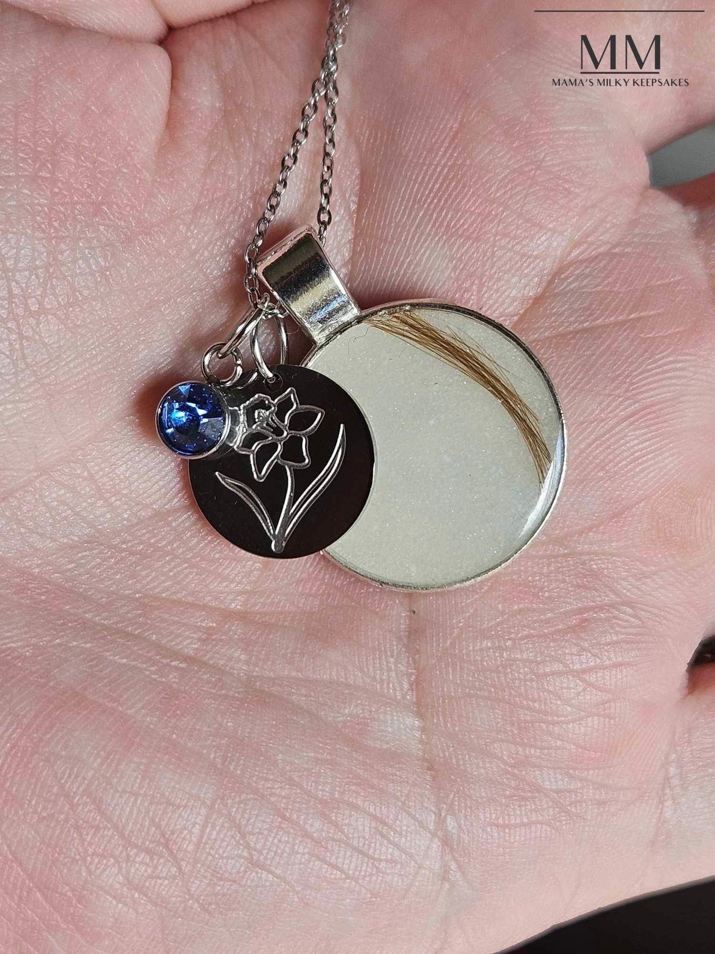 Breastmilk Round Pendant, Cremation Round Pendant, Keepsake Round Pendant, Sterling Silver Round Pendant, Hair Pendant, Ash Pendant, Umbilical Cord Pendant, BreastmilkJewelry Round Pendant Solid 14K Gold Pendant