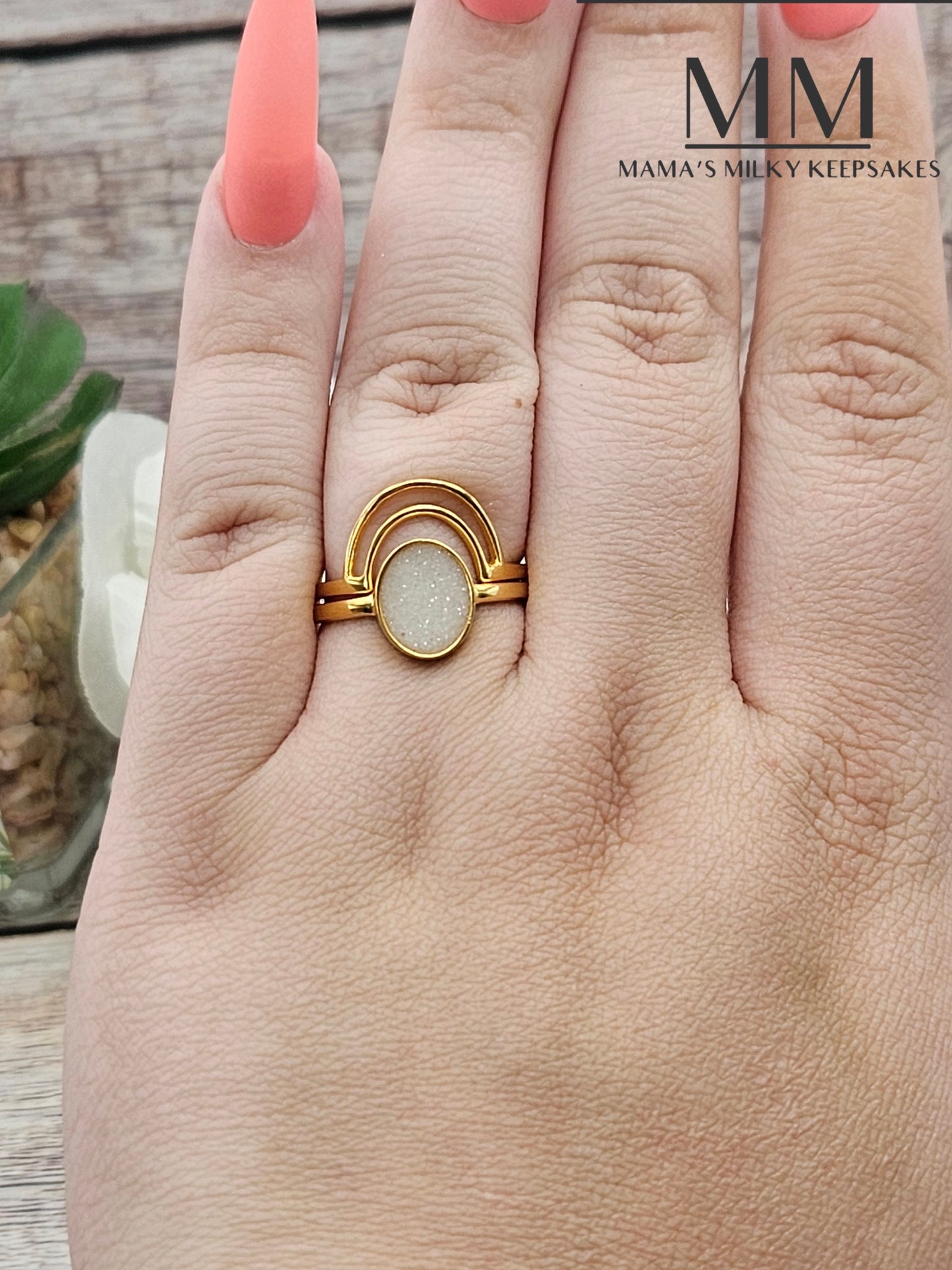 Rainbow Two Piece Ring DIY