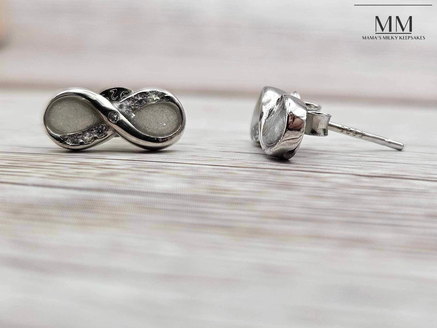 Breastmilk Infinity Earrings
Cremation Infinity Earrings Keepsake Infinity Earrings
Sterling Silver Infinity Earrings
Hair Infinity Earrings, Ash Infinity Earrings , Umbilical Cord Infinity Earrings
BreastmilkJewelry Infinity Earrings