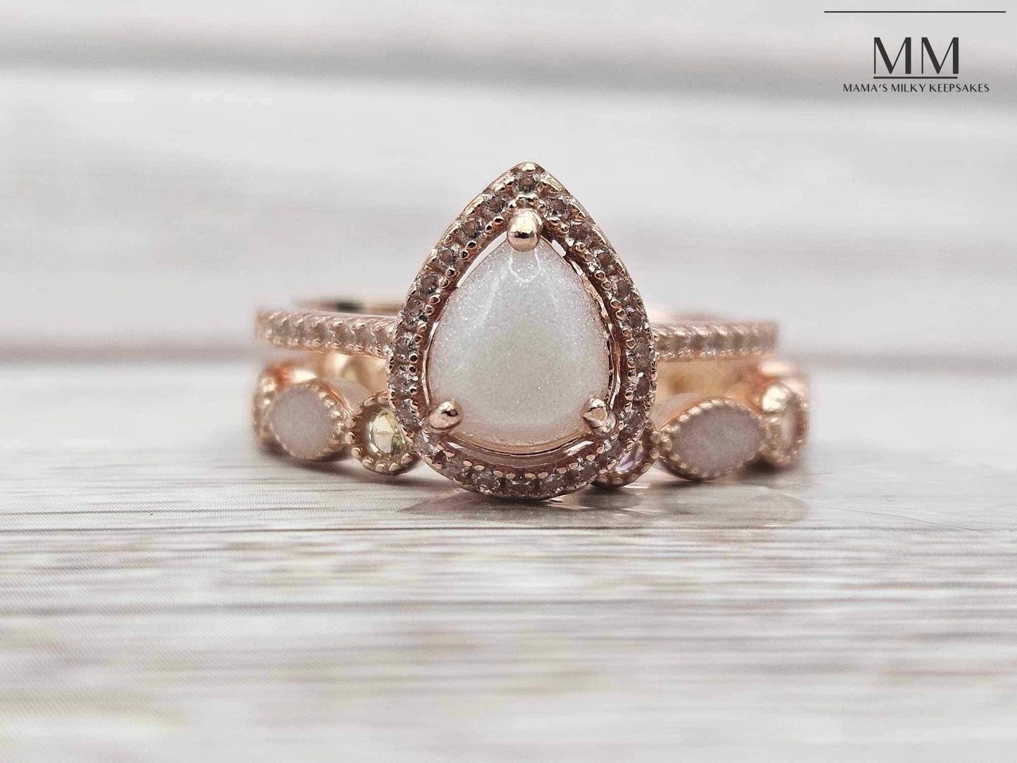 Breastmilk Pear Ring, Cremation Pear Ring, Keepsake Pear Ring, Sterling Silver Pear Ring, Hair Pear Ring, Ash Pear Ring, Umbilical Cord Pear Ring, BreastmilkJewelry Pear Ring