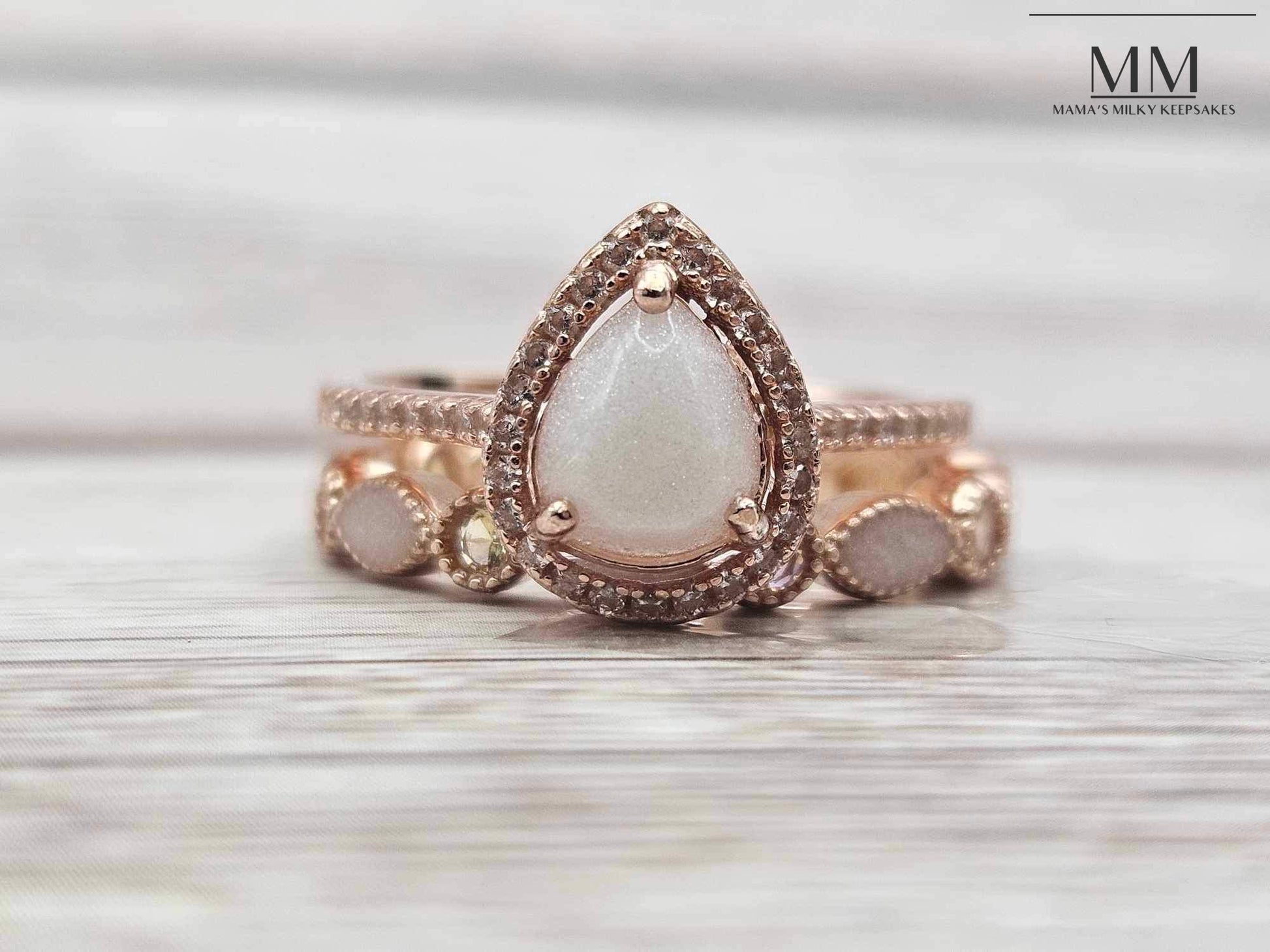 Breastmilk Pear Ring, Cremation Pear Ring, Keepsake Pear Ring, Sterling Silver Pear Ring, Hair Pear Ring, Ash Pear Ring, Umbilical Cord Pear Ring, BreastmilkJewelry Pear Ring