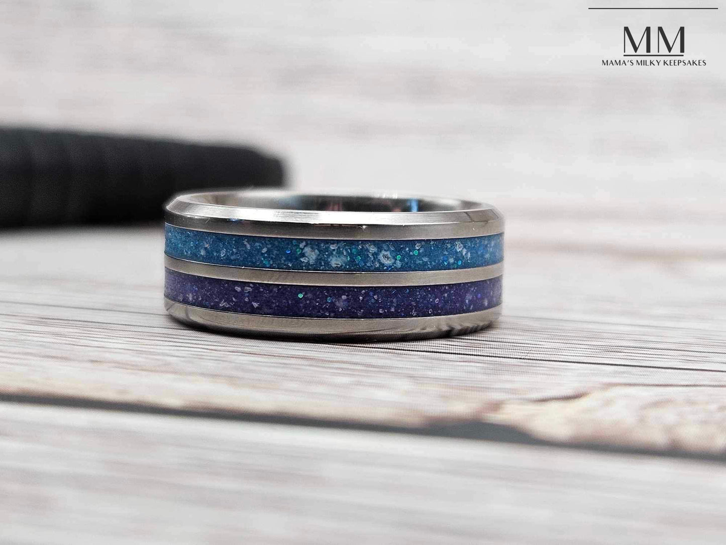 Breastmilk Mens Ring Cremation Mens Ring Keepsake Mens Ring Sterling Silver Mens Ring, Hair Heart Mens Ring, Ash Mens Ring, Umbilical Cord, Mens Ring BreastmilkJewelry Mens Ring