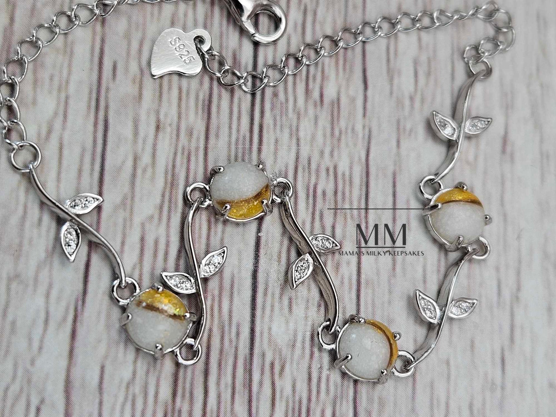 Breastmilk Round bracelet, Cremation Round bracelet, Keepsake Round bracelet, Sterling Silver Round bracelet, Hair Round bracelet, Ash Round bracelet, Umbilical Cord Round bracelet, BreastmilkJewelry Round bracelet