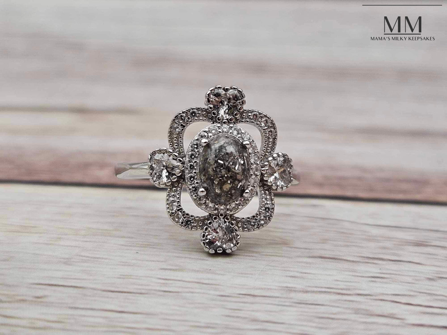 Breastmilk Oval Ring, Cremation Oval Ring, Keepsake Oval Ring, Sterling Silver Oval Ring, Hair Oval Ring, Ash Oval Ring, Umbilical Cord Oval Ring, BreastmilkJewelry Oval Ring