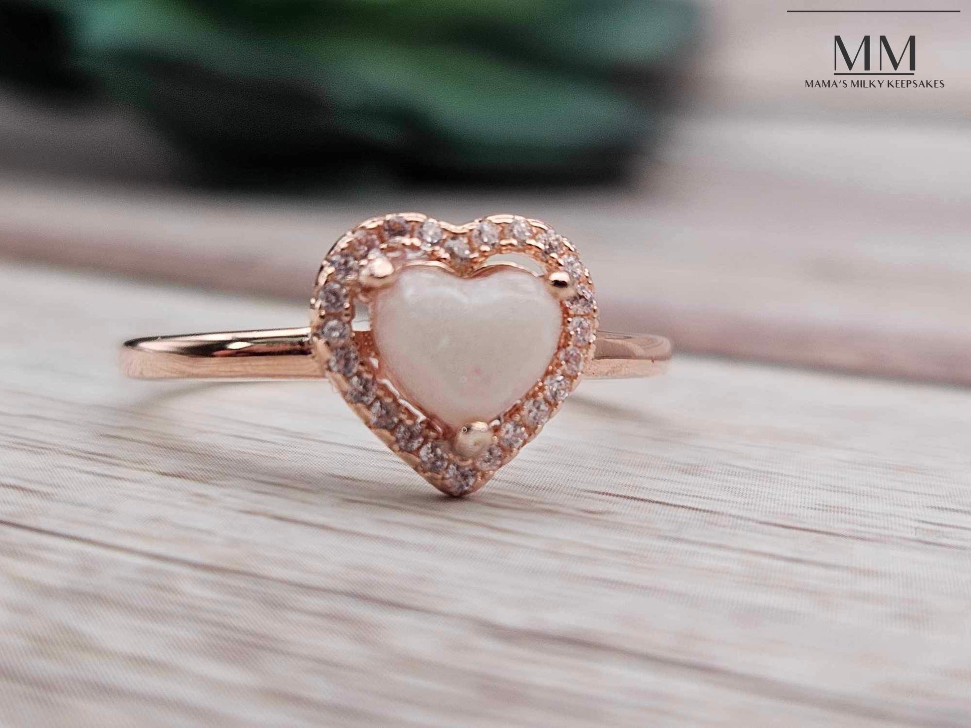 Breastmilk Heart Ring, Cremation Heart Ring, Keepsake Heart Ring, Sterling Silver Heart Ring, Hair Heart Ring, Ash Heart Ring, Umbilical Cord Heart Ring, BreastmilkJewelry Heart Ring