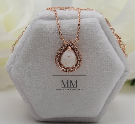 Breastmilk Pear Pendant, Cremation Pear Pendant, Keepsake Pear Pendant, Sterling Silver Pear Pendant, Hair Pear Pendant, Ash Pear Pendant, Umbilical Cord Pear Pendant, BreastmilkJewelry Pear Pendant