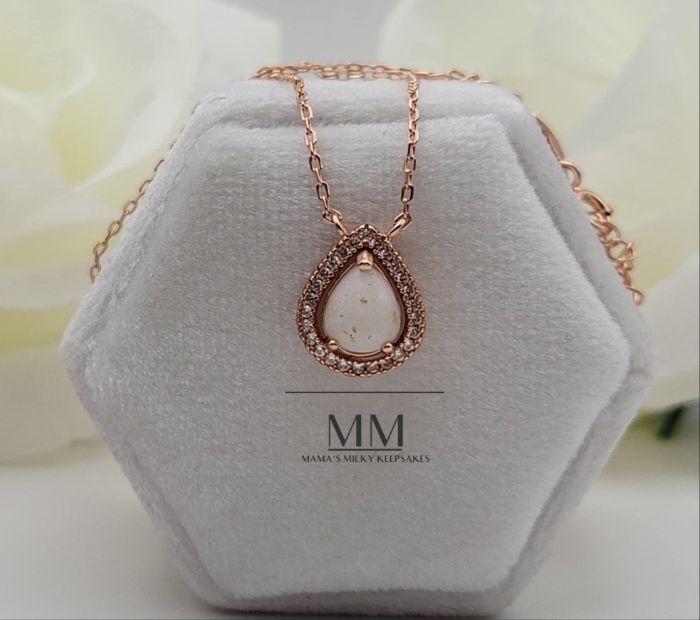 Breastmilk Pear Pendant, Cremation Pear Pendant, Keepsake Pear Pendant, Sterling Silver Pear Pendant, Hair Pear Pendant, Ash Pear Pendant, Umbilical Cord Pear Pendant, BreastmilkJewelry Pear Pendant