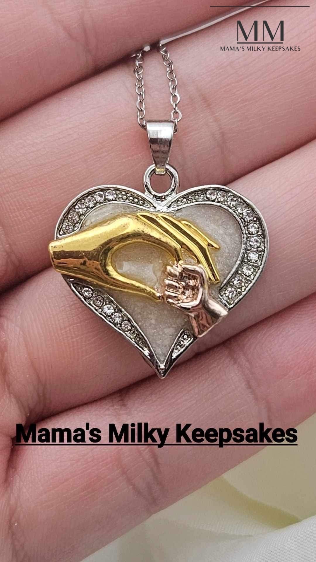 Breastmilk Heart Necklace Pendant, Cremation Heart Necklace Pendant, Keepsake Heart Necklace Pendant, Sterling Silver Heart Necklace Pendant, Hair Heart Necklace Pendant, Ash Heart Necklace Pendant, Umbilical Cord Heart Necklace Pendant, BreastmilkJewelry Heart Necklace Pendant