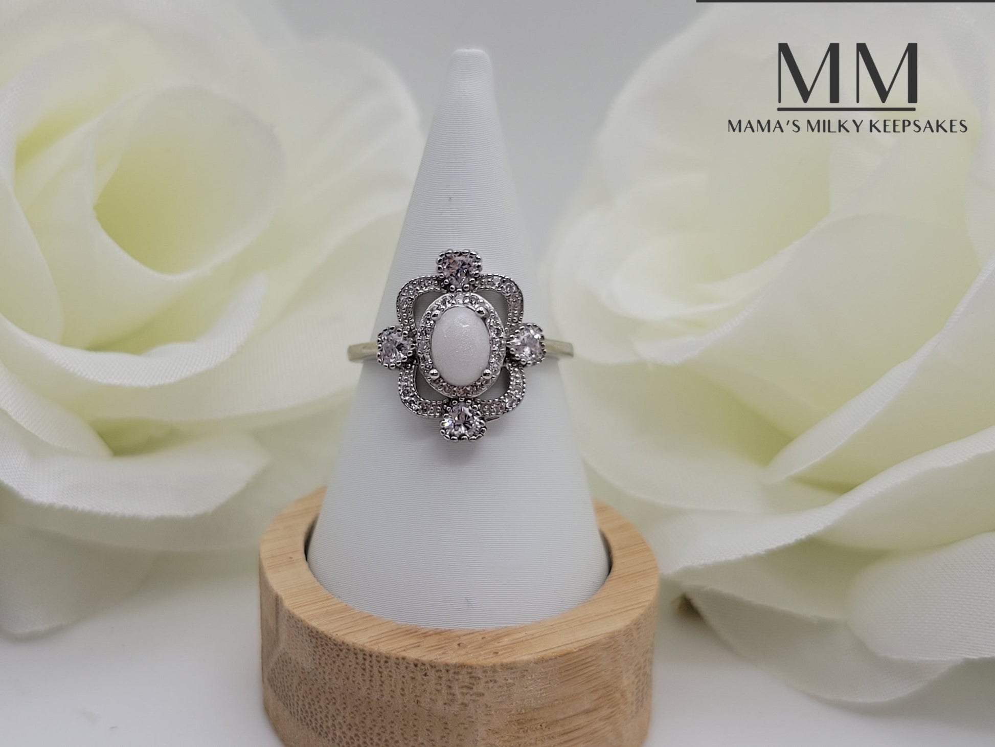 Breastmilk Oval Ring, Cremation Oval Ring, Keepsake Oval Ring, Sterling Silver Oval Ring, Hair Oval Ring, Ash Oval Ring, Umbilical Cord Oval Ring, BreastmilkJewelry Oval Ring