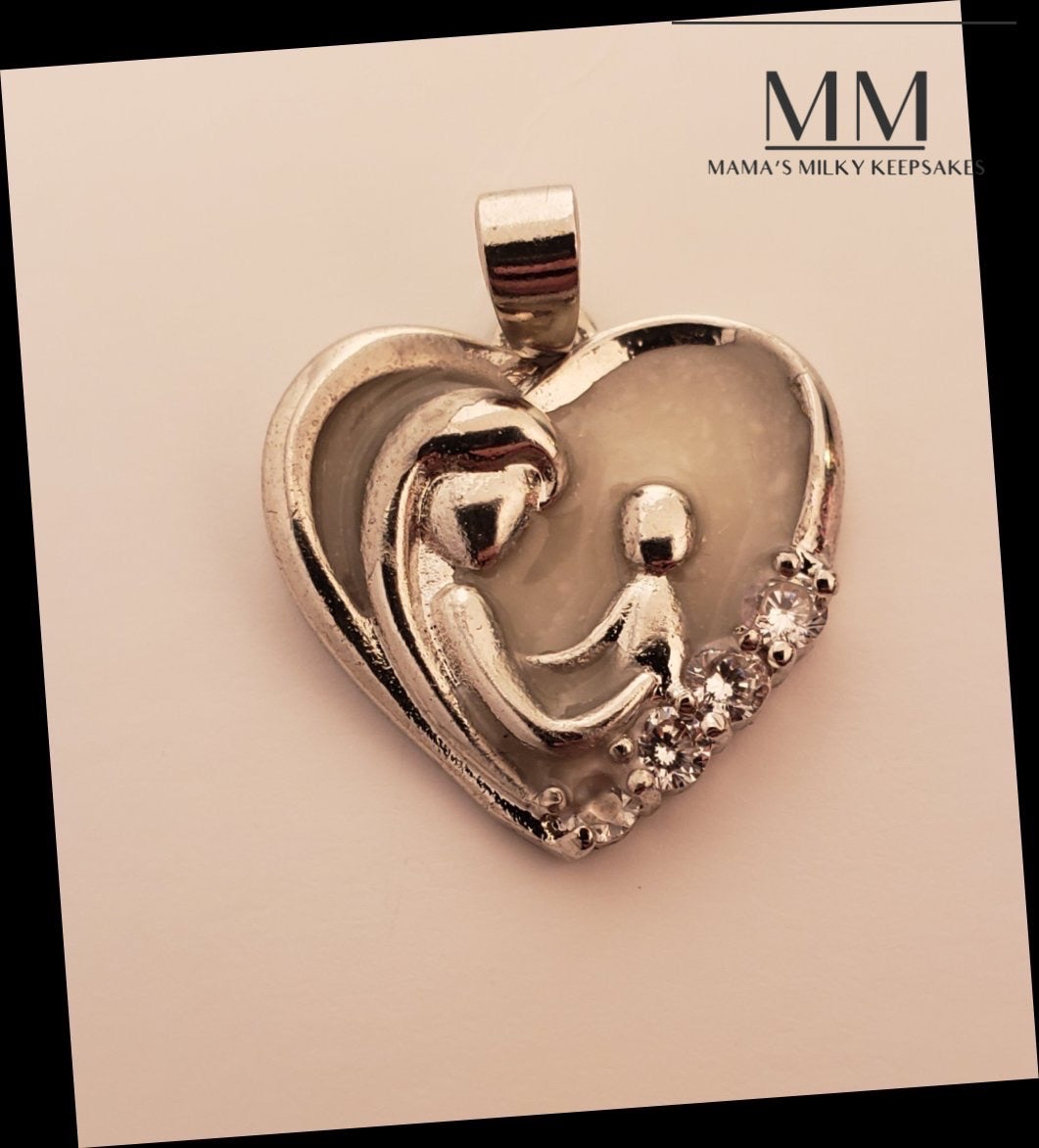 Mother and Child Necklace Pendant