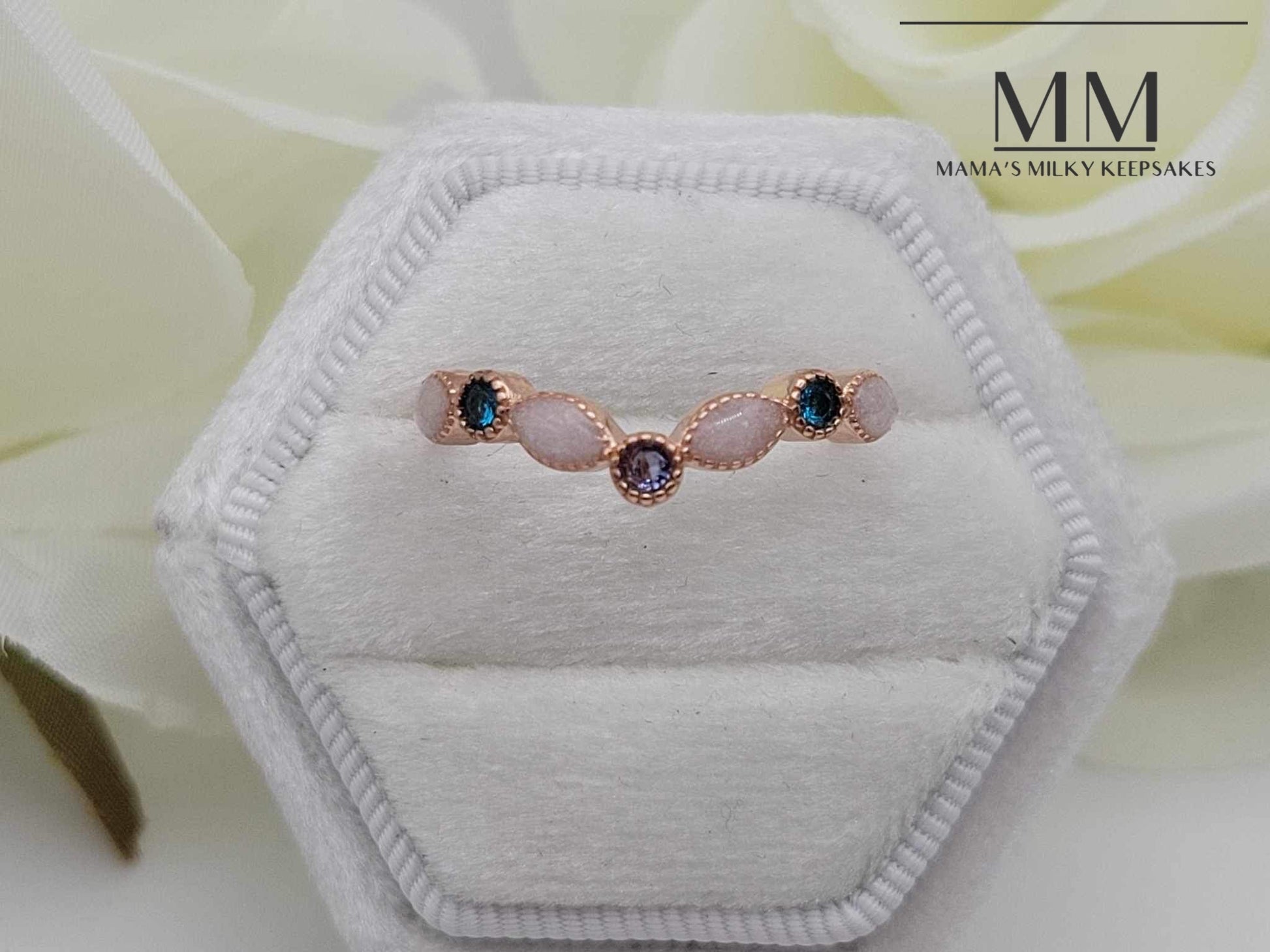 Breastmilk Stacking Band Ring Cremation Stacking Band Ring, Keepsake Stacking Band ring, Sterling Silver Stacking Band Ring, Hair Stacking Band Ring, Ash Stacking Band Ring, Umbilical Cord Stacking Band Ring, BreastmilkJewelry Stacking Ring