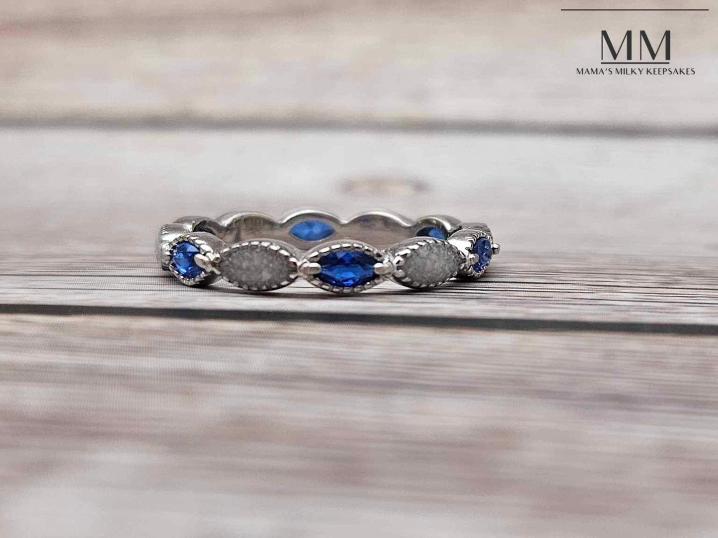 Breastmilk band ring, Cremation band ring, Keepsake Band Ring, Sterling Silver Band Ring, Hair Band Ring, Ash Band Ring, Umbilical Cord Band Ring, BreastmilkJewelry Band Ring