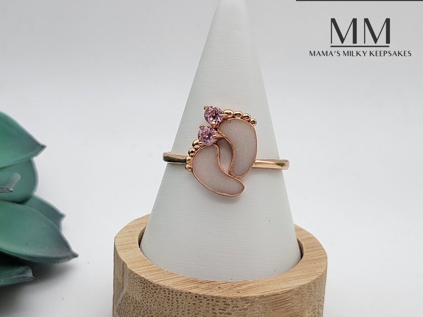 Breastmilk footprint ring, Cremation footprint ring, Keepsake footprint ring, Sterling Silver footprint ring, Hair footprint ring, Ash footprint ring, Umbilical Cord footprint Ring, BreastmilkJewelry footprint Ring
