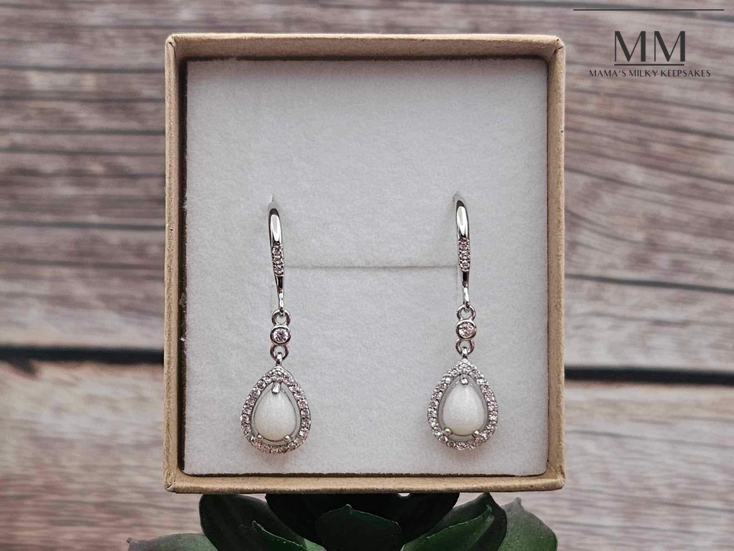 Breastmilk Pear Earrings, Cremation Pear Earrings, Keepsake Pear Earrings, Sterling Silver Pear Earrings, Hair Pear Earrings, Ash Pear Earrings, Umbilical Cord Pear Earrings, BreastmilkJewelry Pear EArrings
