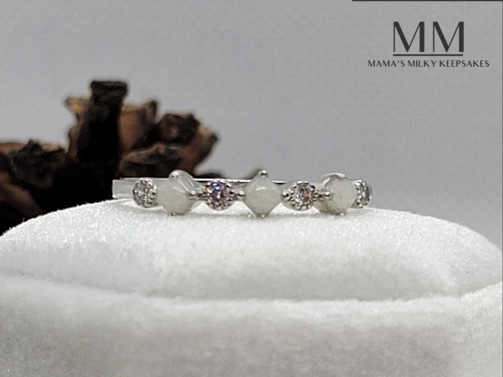 Breastmilk Round Ring, Cremation Round Ring, Keepsake Round Ring, Sterling Silver Round Ring, Hair Round Ring, Ash Round Ring, Umbilical Cord Round Ring, BreastmilkJewelry Round  Ring