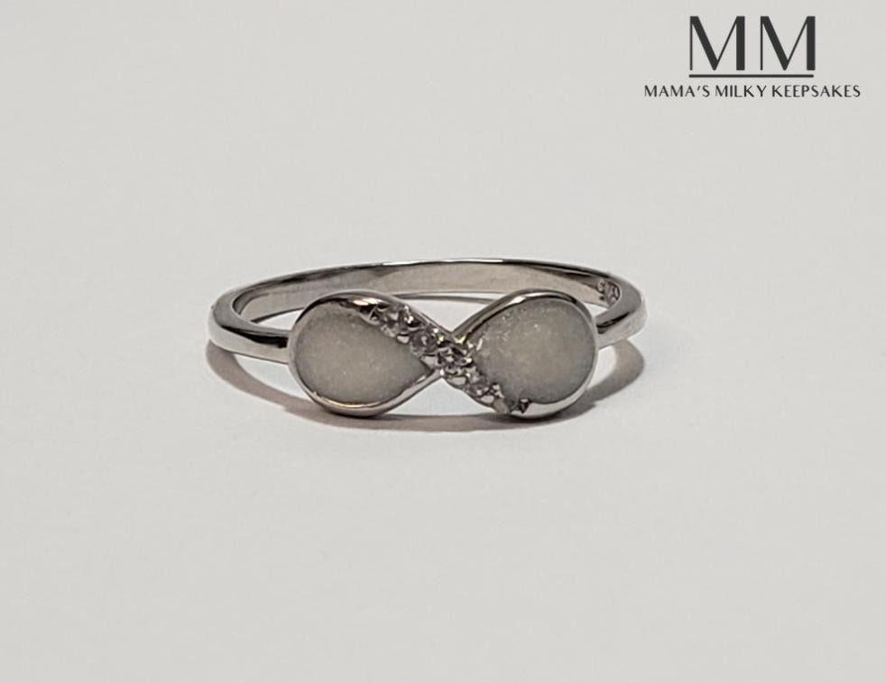 Breastmilk Infinity Ring
Cremation Infinity Ring Keepsake Infinity Ring
Sterling Silver Infinity Ring
Hair Infinity Ring, Ash Infinity Ring , Umbilical Cord Infinity Ring
BreastmilkJewelry Infinity Rings