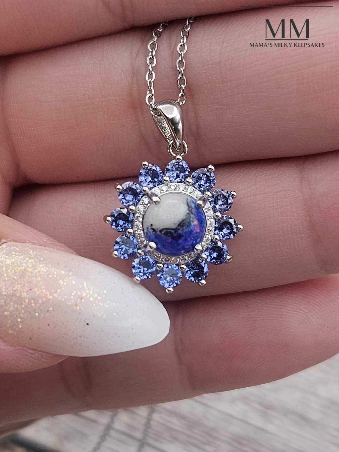 Breastmilk Round Necklace Pendant, Cremation Round Necklace Pendant, Keepsake Round Necklace Pendant, Sterling Silver Round Necklace Pendant, Hair Round Necklace Pendant, Ash Round Necklace Pendant, Umbilical Cord Round Necklace Pendant, BreastmilkJewelry Round Necklace Pendant