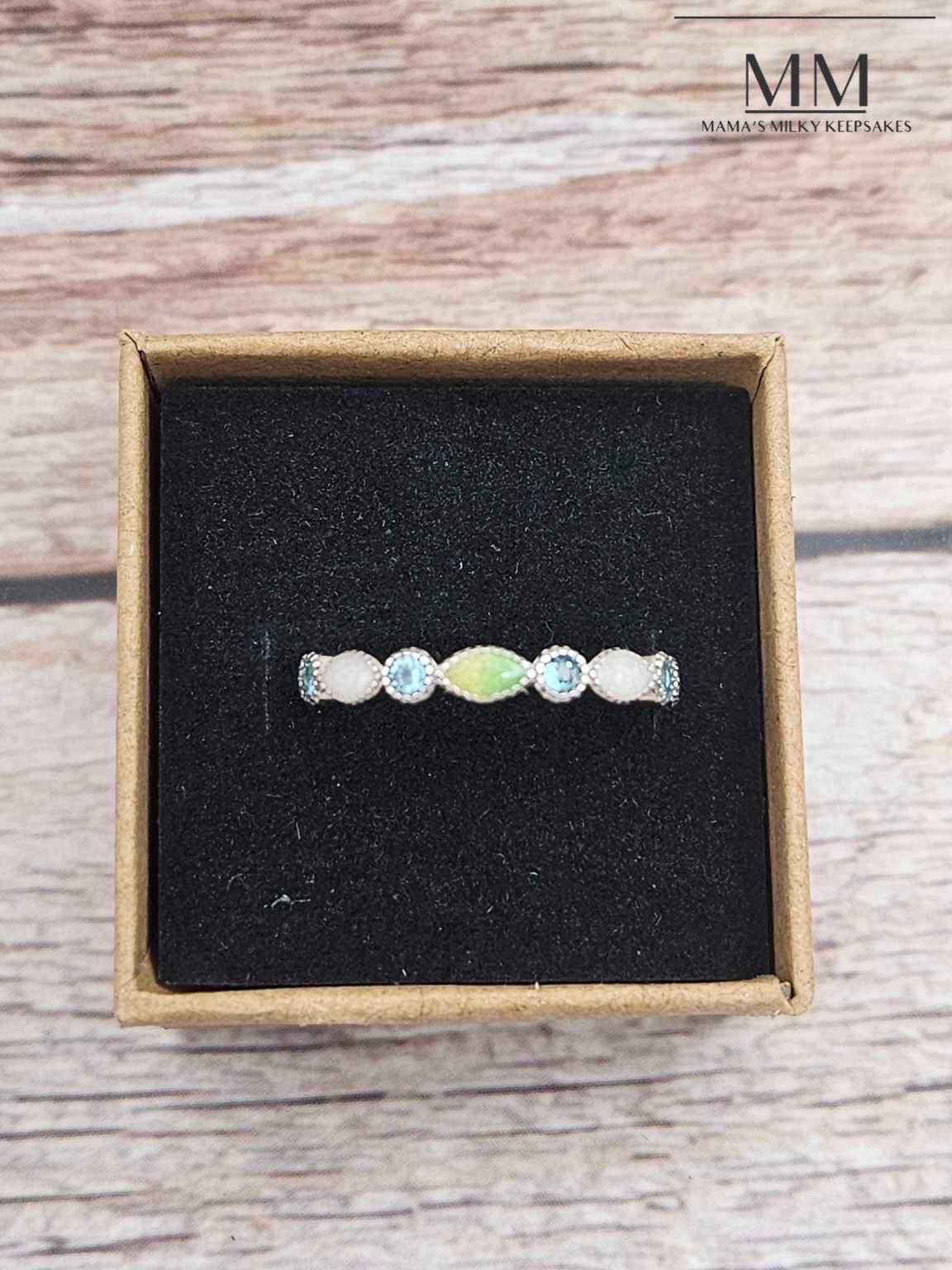 Breastmilk Marquise Stacking Ring
Cremation Marquise Stacking RIng Keepsake Marquise Stacking Ring
 Sterling Silver Marquise  Stacking Ring
Hair Marquise Stacking Ring, Ash Marquise Stacking Ring , Umbilical Cord Marquise Stacking Ring
BreastmilkJewelry Marquise Stacking Ring