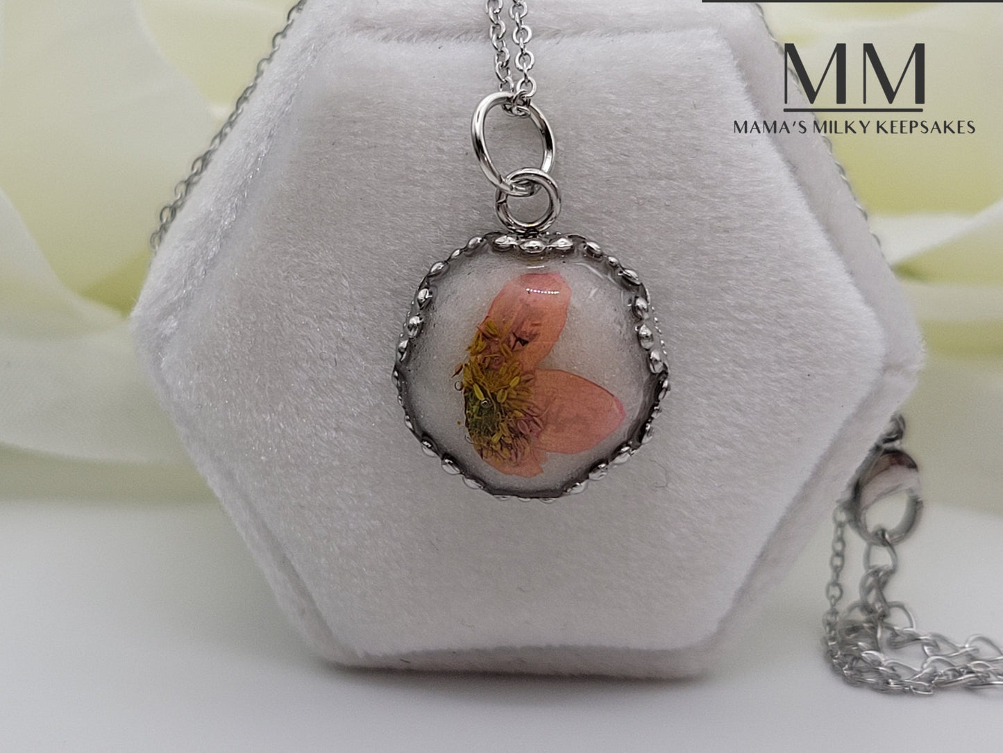 Breastmilk Round Necklace Pendant, Cremation Round Necklace Pendant, Keepsake Round Necklace Pendant, Sterling Silver Round Necklace Pendant, Hair Round Necklace Pendant, Ash Round Necklace Pendant, Umbilical Cord Round Necklace Pendant, BreastmilkJewelry Round Necklace Pendant