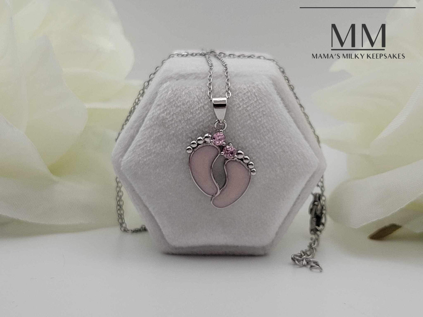 Two Feet Birthstone Pendant DIY