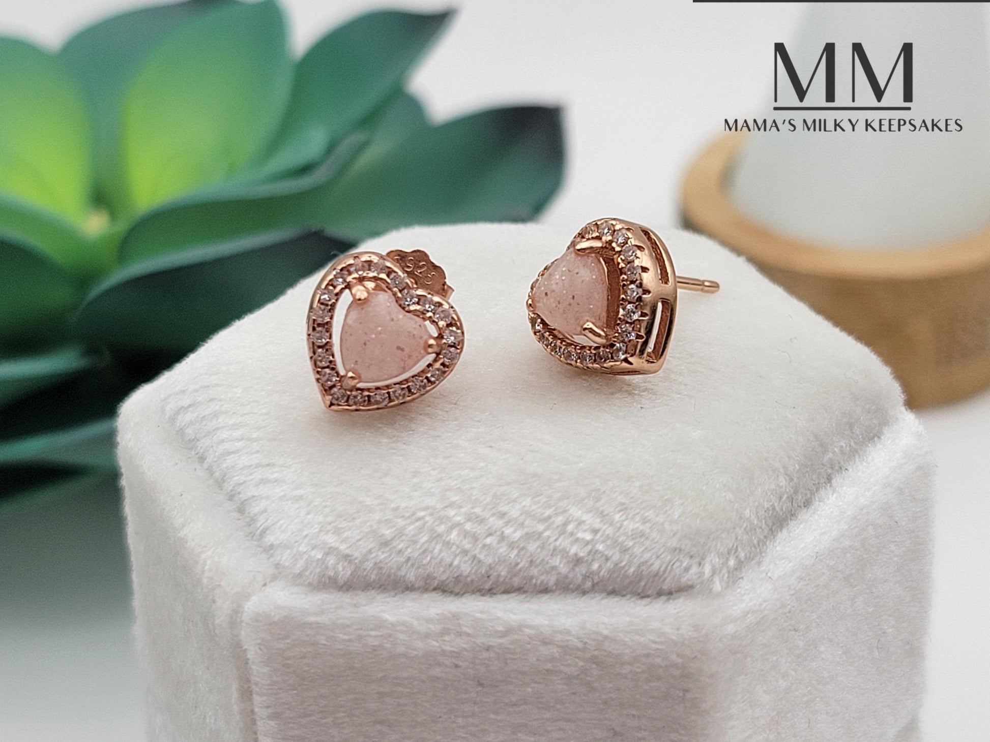 Breastmilk Heart Earrings, Cremation Heart Earrings, Keepsake Heart Earrings, Sterling Silver Heart Earrings, Hair Heart Earrings, Ash Heart Earrings, Umbilical Cord Heart Earrings, BreastmilkJewelry Heart EArrings