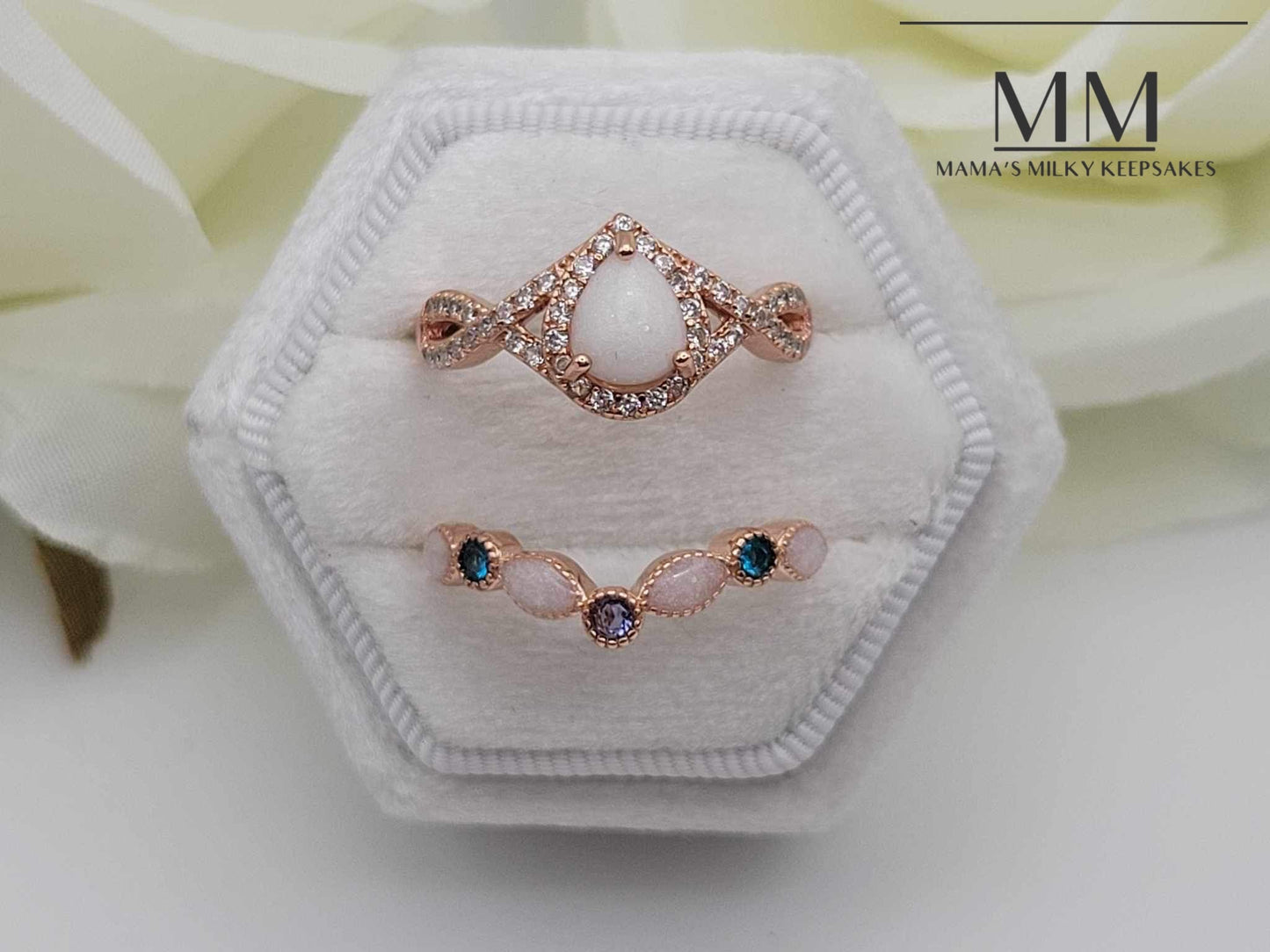 Breastmilk Pear Set, Cremation Pear Set, Keepsake Pear Set, Sterling Silver Pear Set, Hair Pear Set, Ash Pear Set, Umbilical Cord Pear Set, BreastmilkJewelry Pear Set