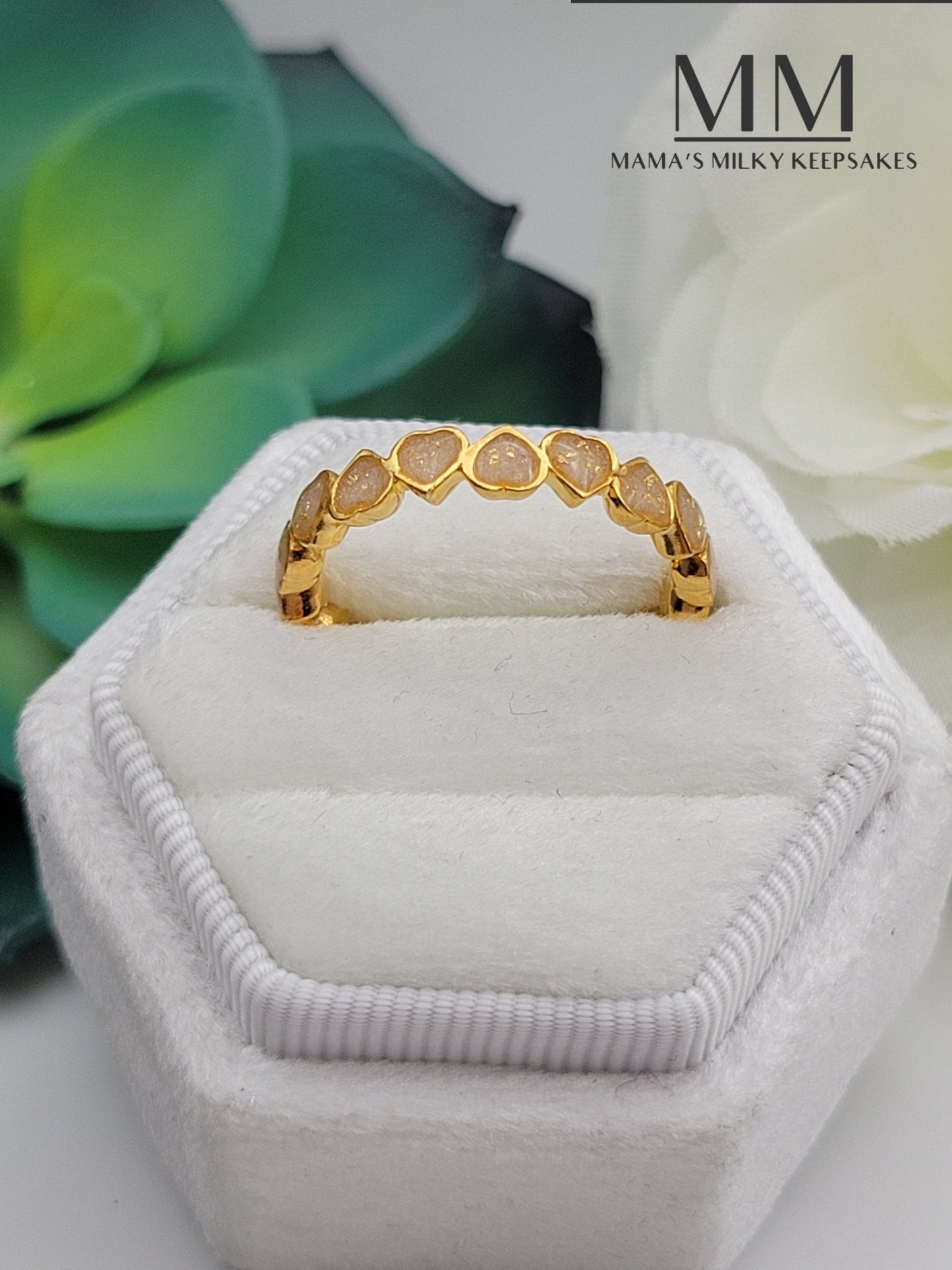 Breastmilk Heart Ring , Cremation Heart Ring , Keepsake Heart Ring, Sterling Silver Heart Ring, Hair Heart Ring, Ash Heart Ring, Umbilical Cord Heart Ring, BreastmilkJewelry Heart Ring