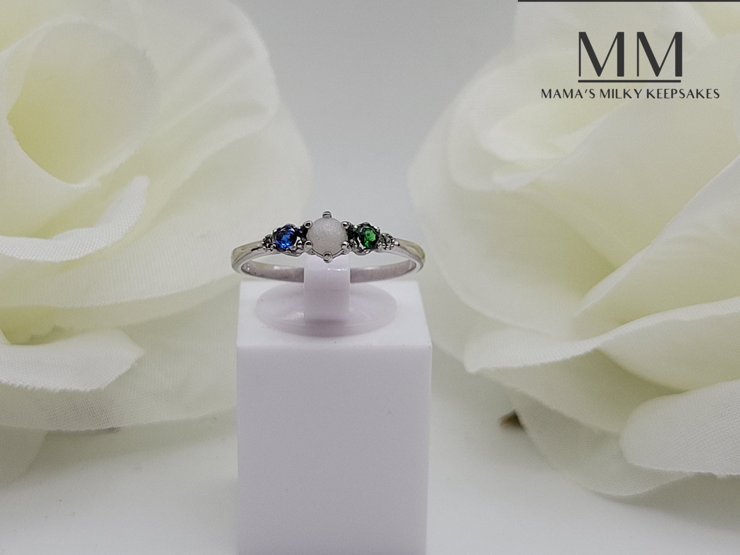 Breastmilk Round Ring Cremation Round Ring, Keepsake Round Ring, Sterling Silver Round Ring, Hair Round Ring, Ash Round Ring, Umbilical Cord Round Ring, BreastmilkJewelry Round Ring
