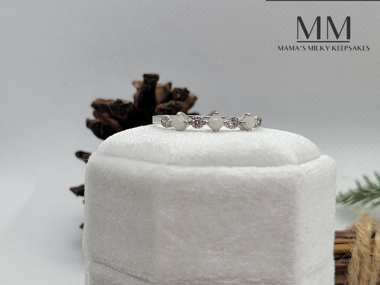 Breastmilk Round Ring, Cremation Round Ring, Keepsake Round Ring, Sterling Silver Round Ring, Hair Round Ring, Ash Round Ring, Umbilical Cord Round Ring, BreastmilkJewelry Round Ring