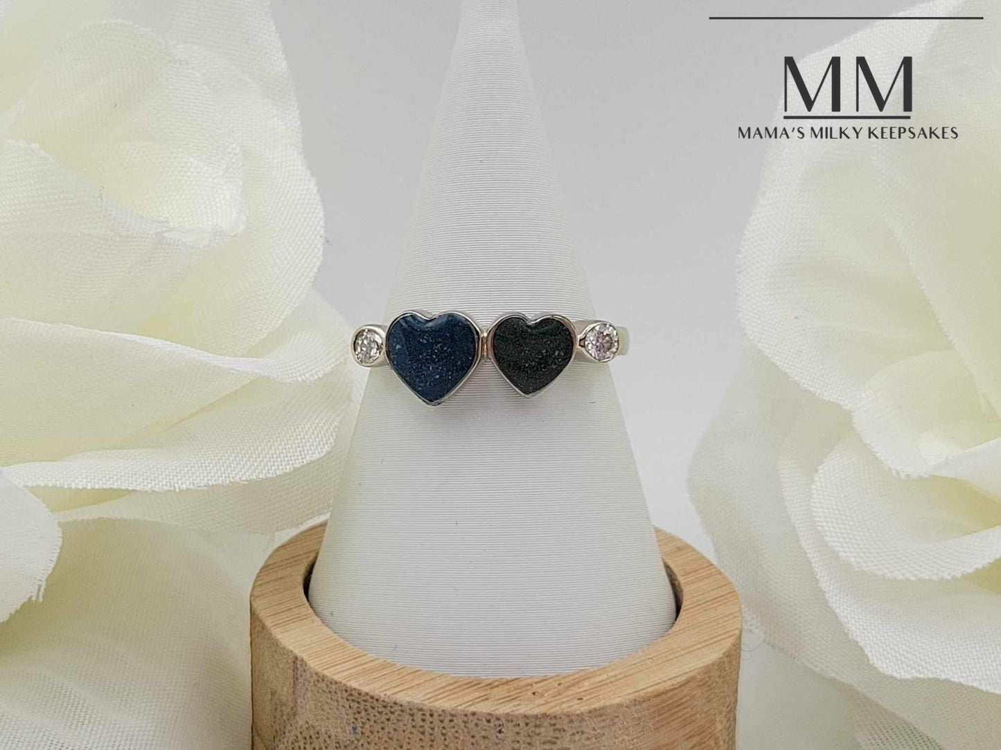 Sawyer Double Heart Ring