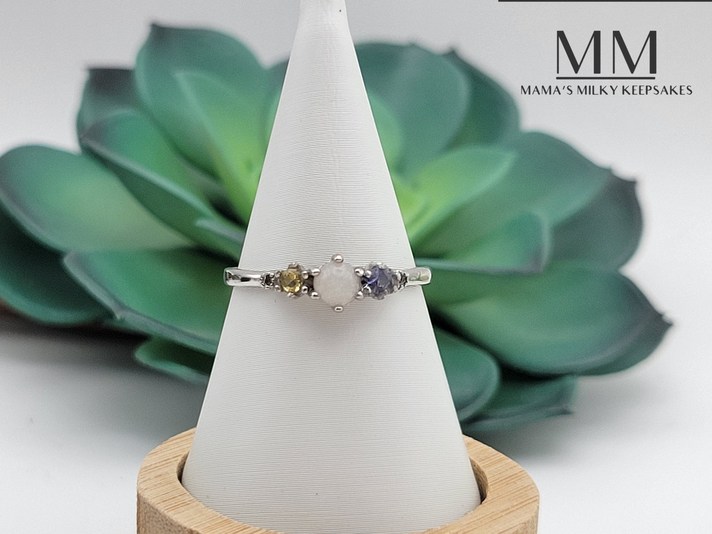 Breastmilk Round Ring Cremation Round Ring, Keepsake Round Ring, Sterling Silver Round Ring, Hair Round Ring, Ash Round Ring, Umbilical Cord Round Ring, BreastmilkJewelry Round Ring