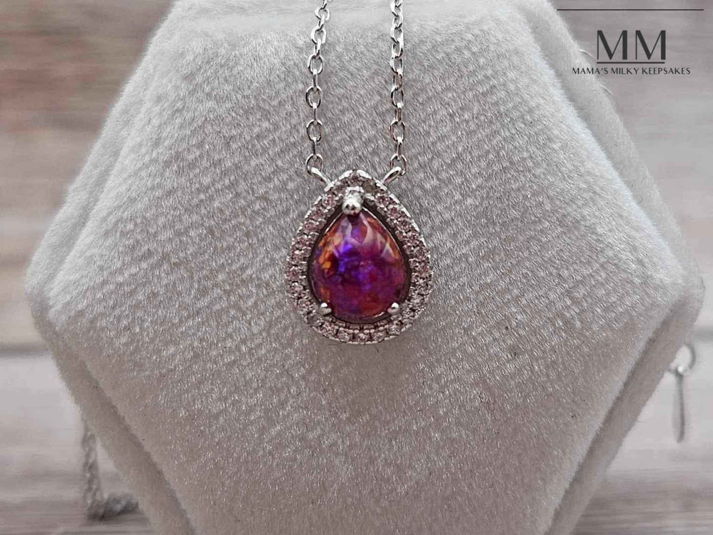 Breastmilk Pear Pendant, Cremation Pear Pendant, Keepsake Pear Pendant, Sterling Silver Pear Pendant, Hair Pear Pendant, Ash Pear Pendant, Umbilical Cord Pear Pendant, BreastmilkJewelry Pear Pendant