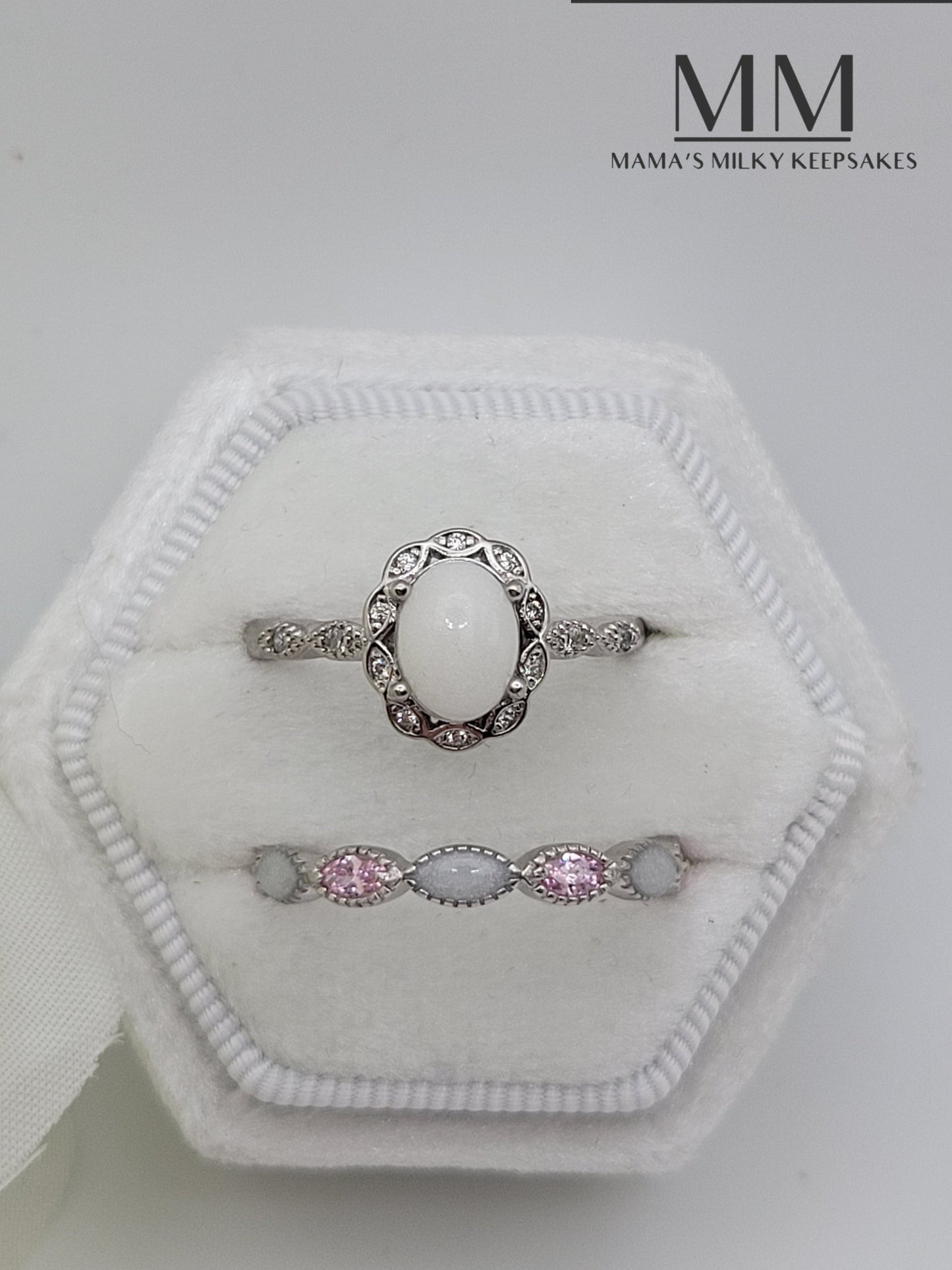 Breastmilk Oval Ring Cremation Oval Ring, Keepsake Oval Ring, Sterling Silver Oval Ring, Hair Oval Ring, Ash Oval Ring, Umbilical Cord Oval Ring, BreastmilkJewelry Oval Ring