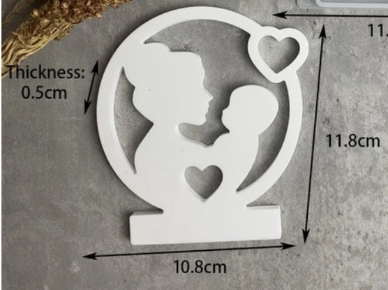Mom and Baby Candle Holder