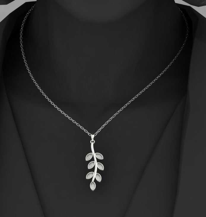 Olive Leaf Branch Necklace DIY