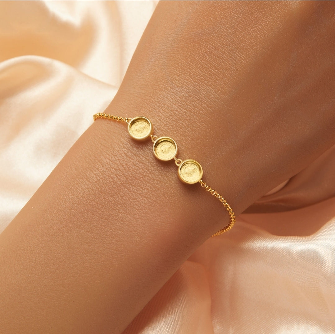 Three Stone Bracelet