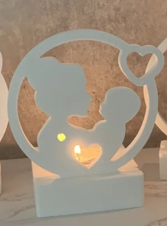 Mom and Baby Candle Holder
