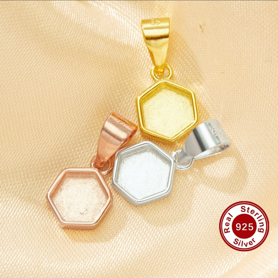 Breastmilk Hexagon Necklace Pendant Cremation Necklace Pendant Keepsake Hexagon Necklace Pendant Sterling Silver Hexagon Necklace Pendant, Hair Heart Hexagon Necklace Pendant, Ash Hexagon Necklace Pendant, Umbilical Cord Hexagon Necklace Pendant, BreastmilkJewelry Hexagon Necklace Pendant