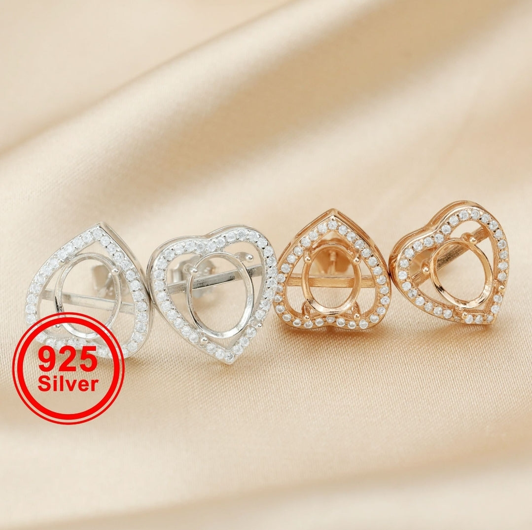 Melanie Oval Studded Earrings