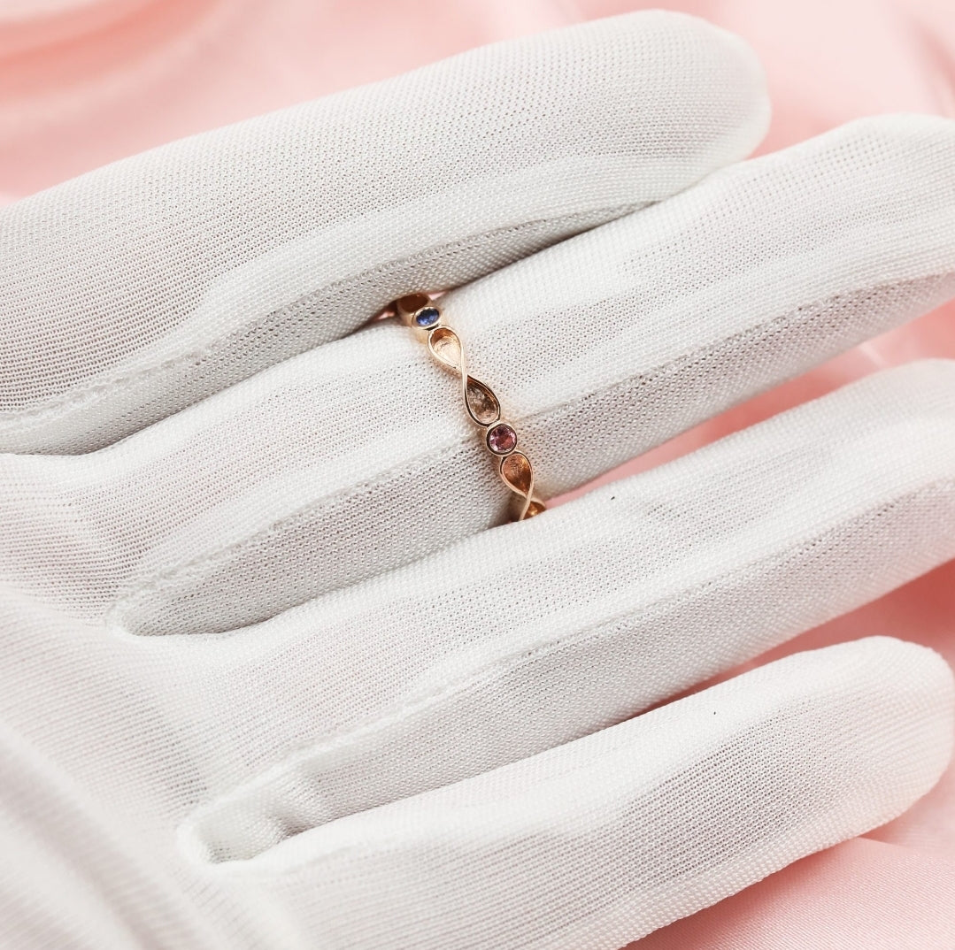 Eternity Birthstone Band 14k