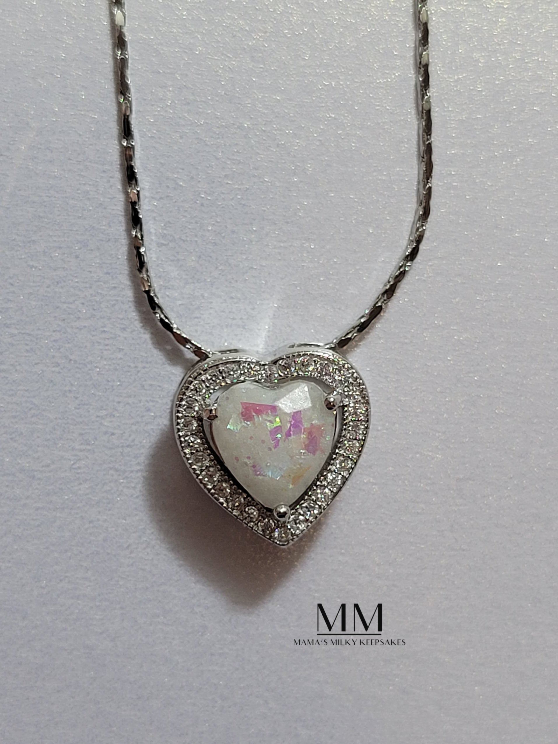 Breastmilk Heart Pendant, Cremation Heart Pendant, Keepsake Heart Pendant, Sterling Silver Heart Pendant, Hair Heart Pendant, Ash Heart Pendant, Umbilical Cord Heart Pendant, BreastmilkJewelry Heart Pendant