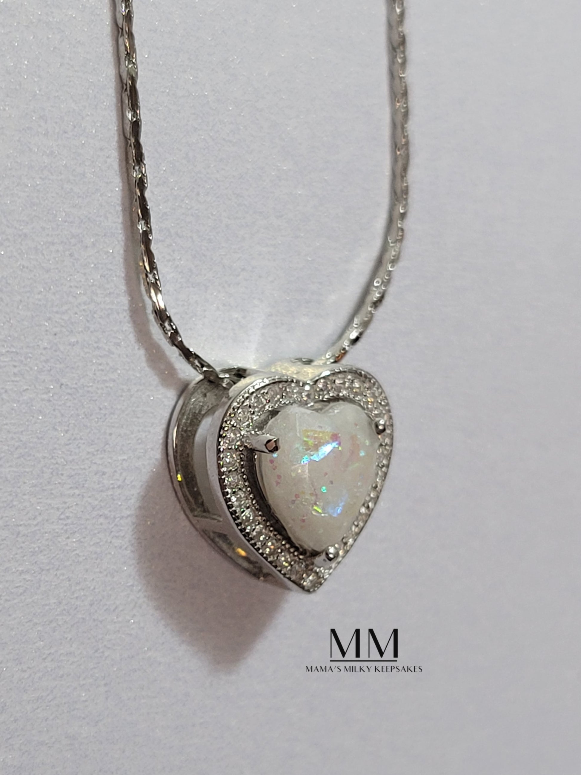 Breastmilk Heart Pendant, Cremation Heart Pendant, Keepsake Heart Pendant, Sterling Silver Heart Pendant, Hair Heart Pendant, Ash Heart Pendant, Umbilical Cord Heart Pendant, BreastmilkJewelry Heart Pendant