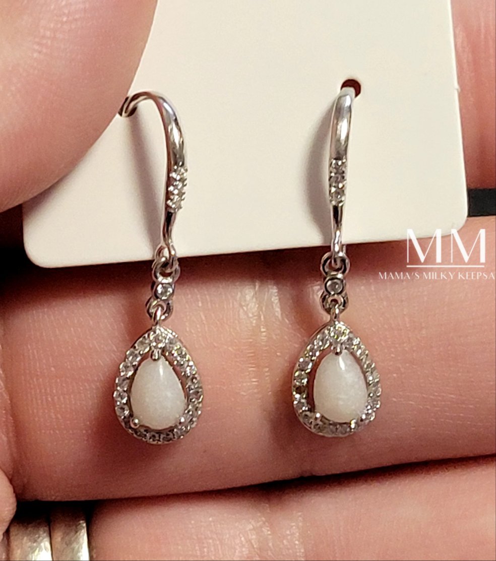 Breastmilk Pear Earrings, Cremation Pear Earrings, Keepsake Pear Earrings, Sterling Silver Pear Earrings, Hair Pear Earrings, Ash Pear Earrings, Umbilical Cord Pear Earrings, BreastmilkJewelry Pear EArrings